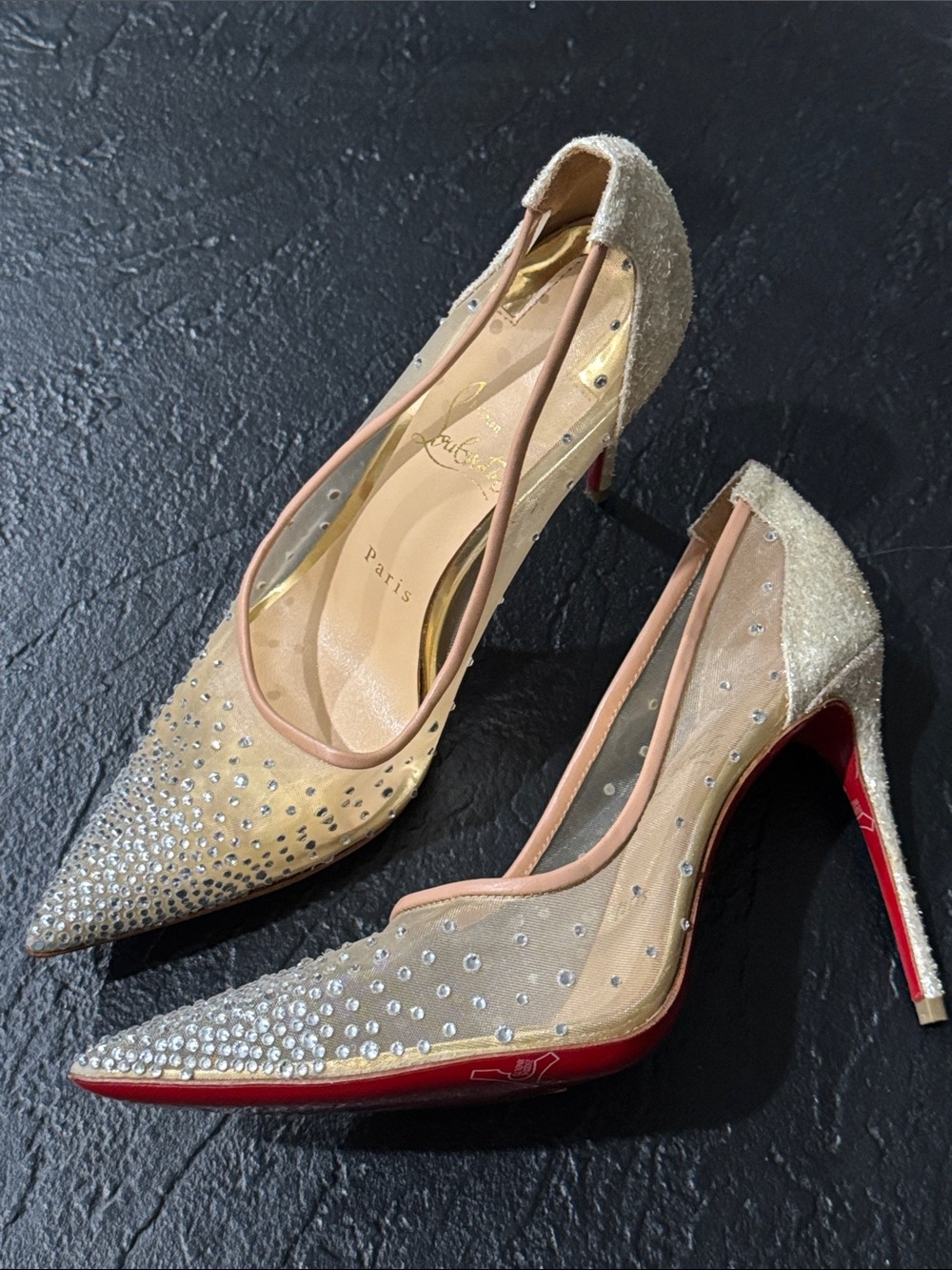 Christian Louboutin Follies Strass 100 pumps - Picture 10 of 17